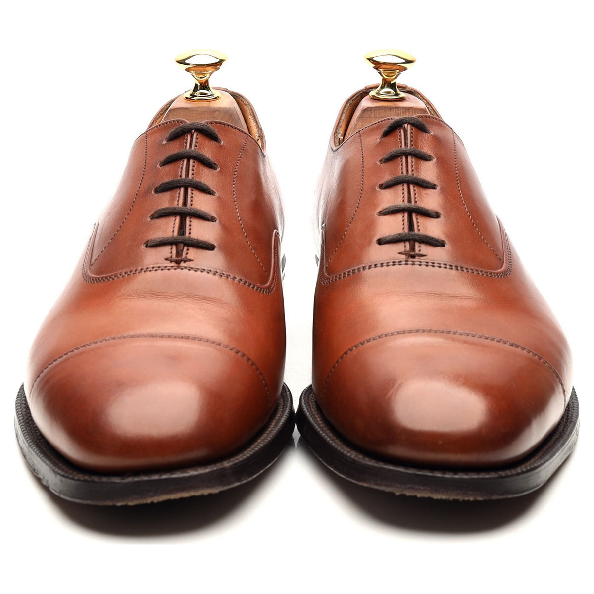 &#39;Canberra&#39; Tan Brown Leather Oxford UK 9 F