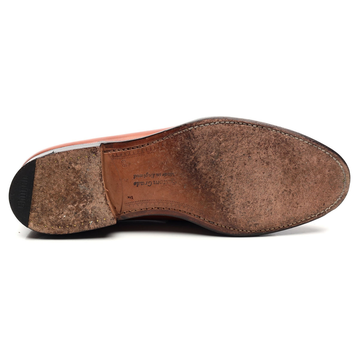 &#39;Darwin&#39; Tan Brown Leather Loafers UK 8.5 F