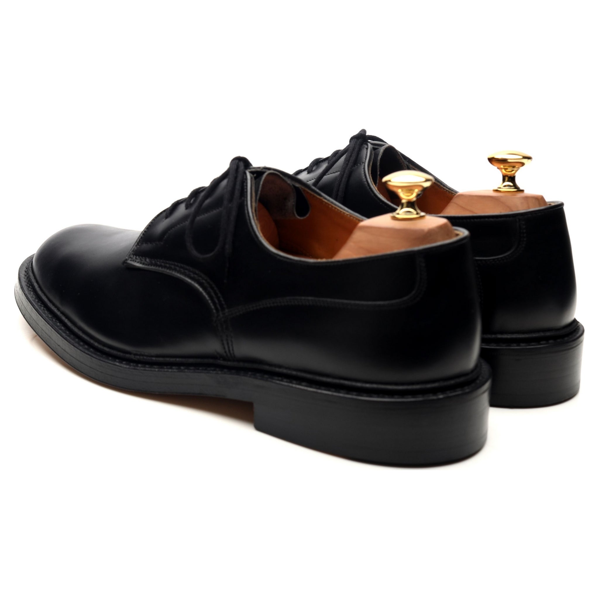 Tricker’s WOODSTOCK black size7 1/2 Woodstock Plain Derby Shoe - Black | Tricker's – R E Tricker Ltd
