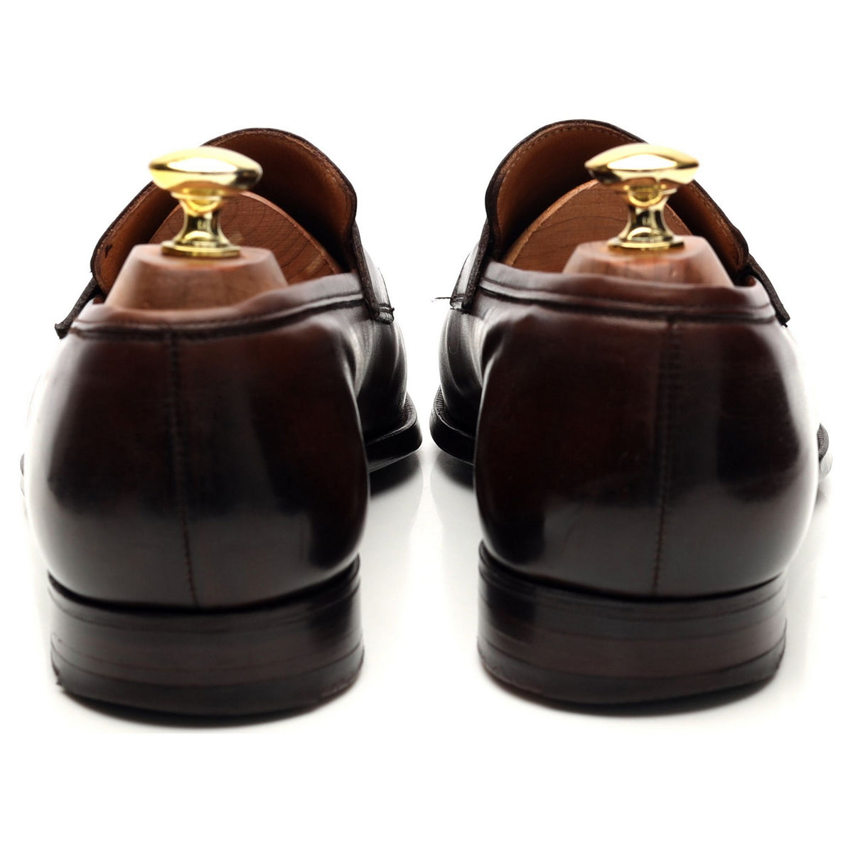 &#39;Bury 2&#39; Dark Brown Leather Loafers UK 7 E