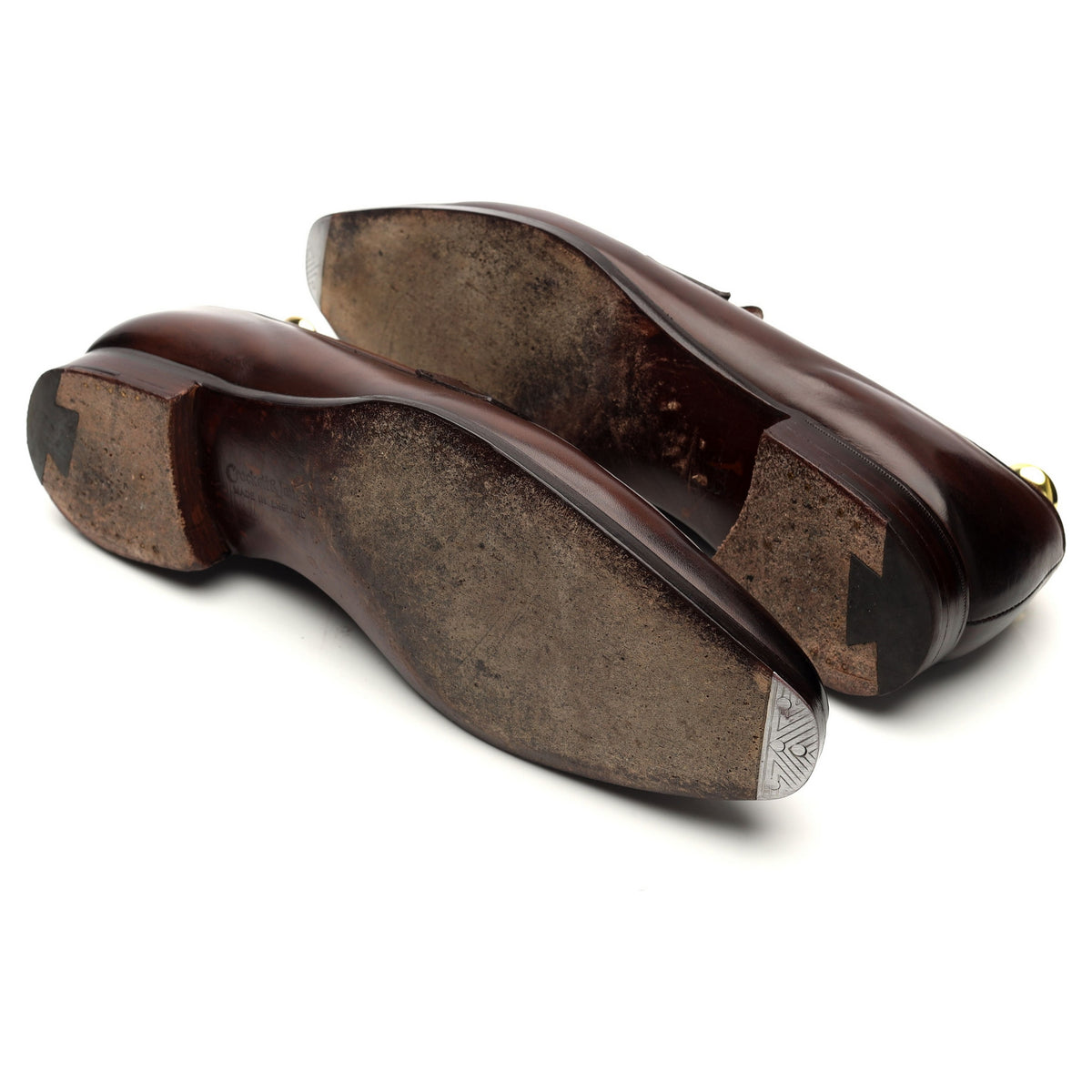 &#39;Bury 2&#39; Dark Brown Leather Loafers UK 7 E