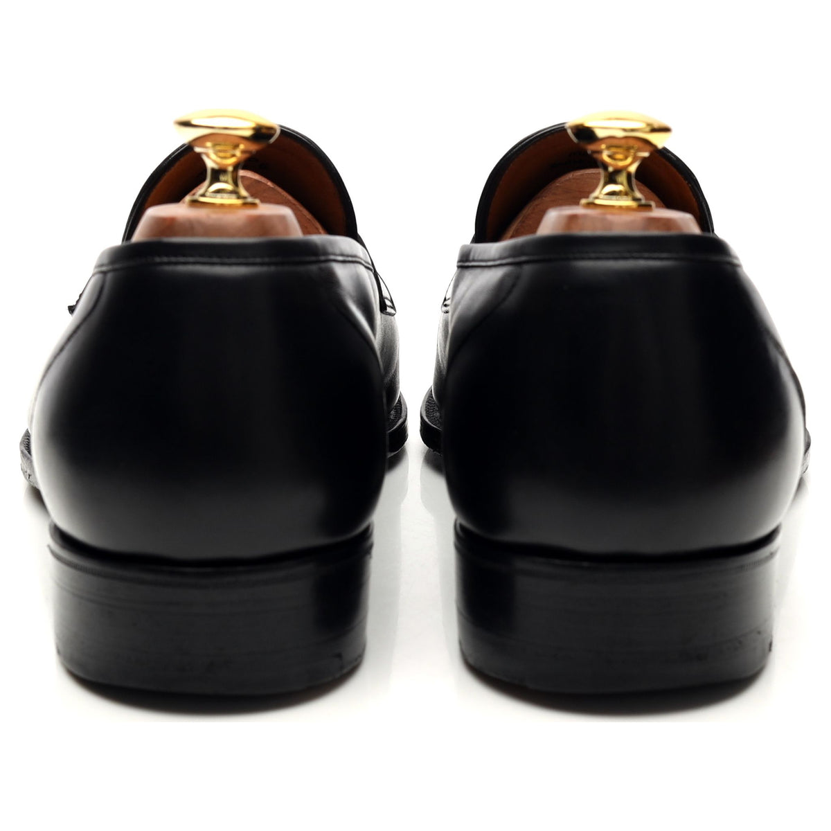 &#39;Monaco&#39; Black Leather Loafers UK 10.5 E