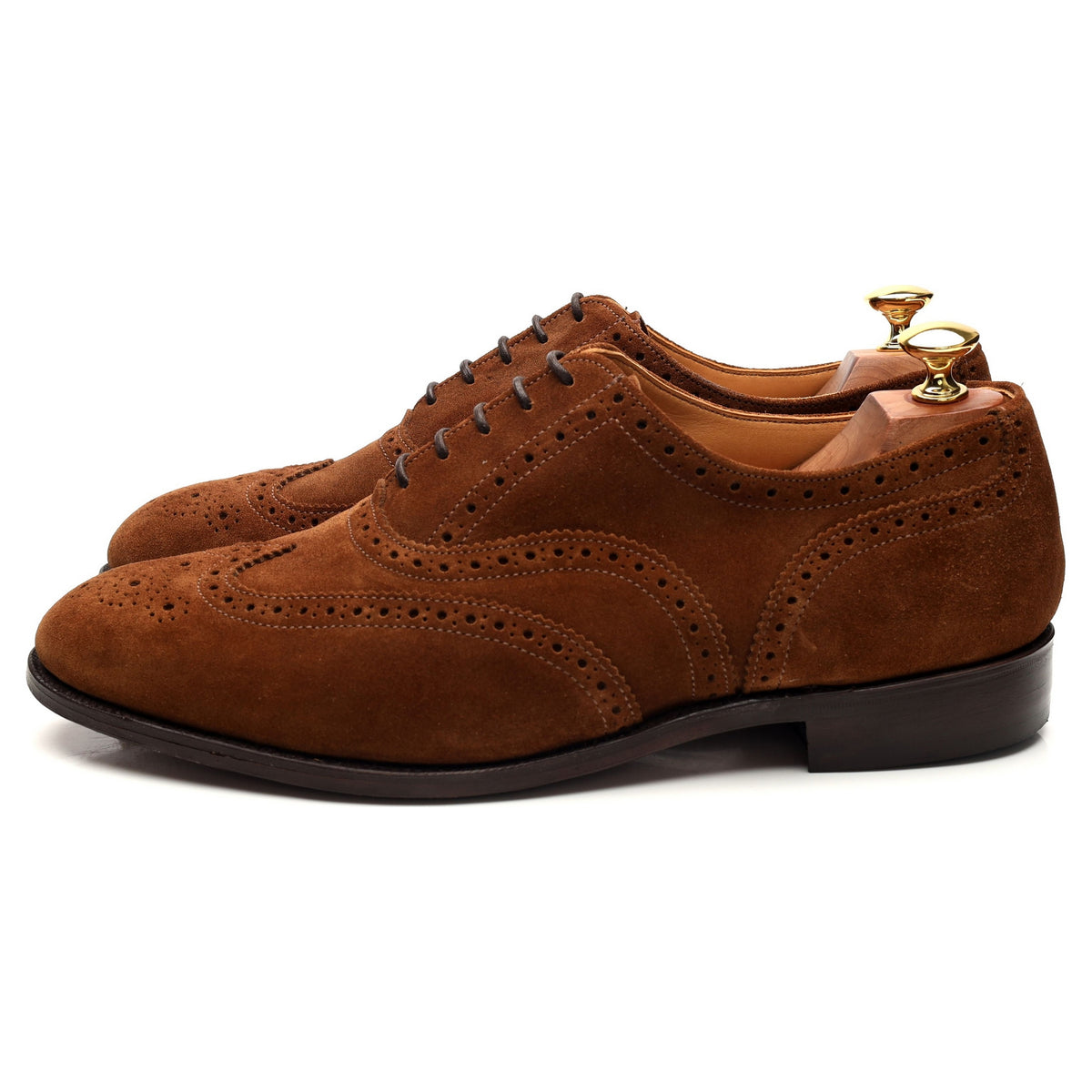 Snuff Brown Suede Oxford Brogue UK 9.5