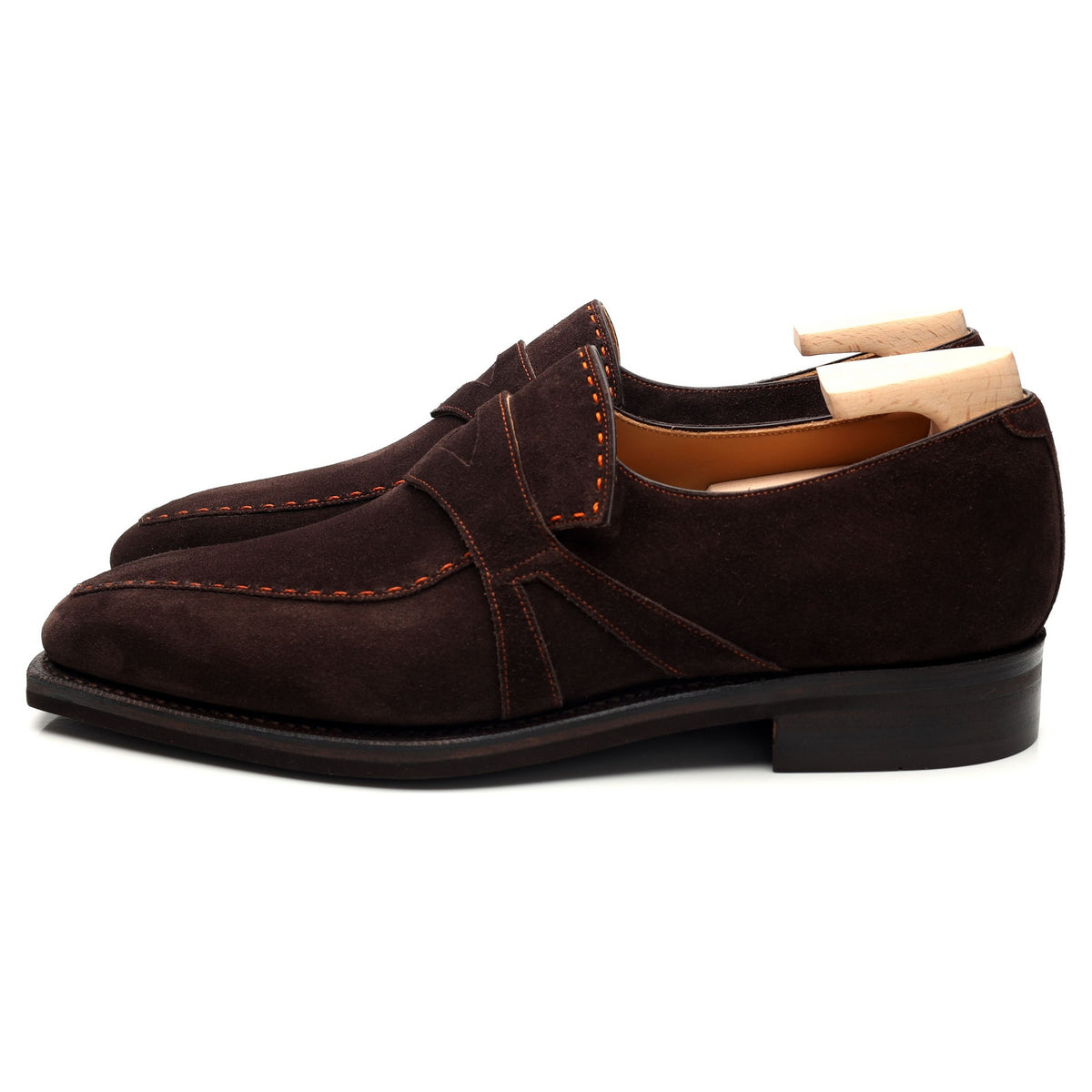 &#39;Rascaille&#39; Dark Brown Suede Loafers UK 7.5 E