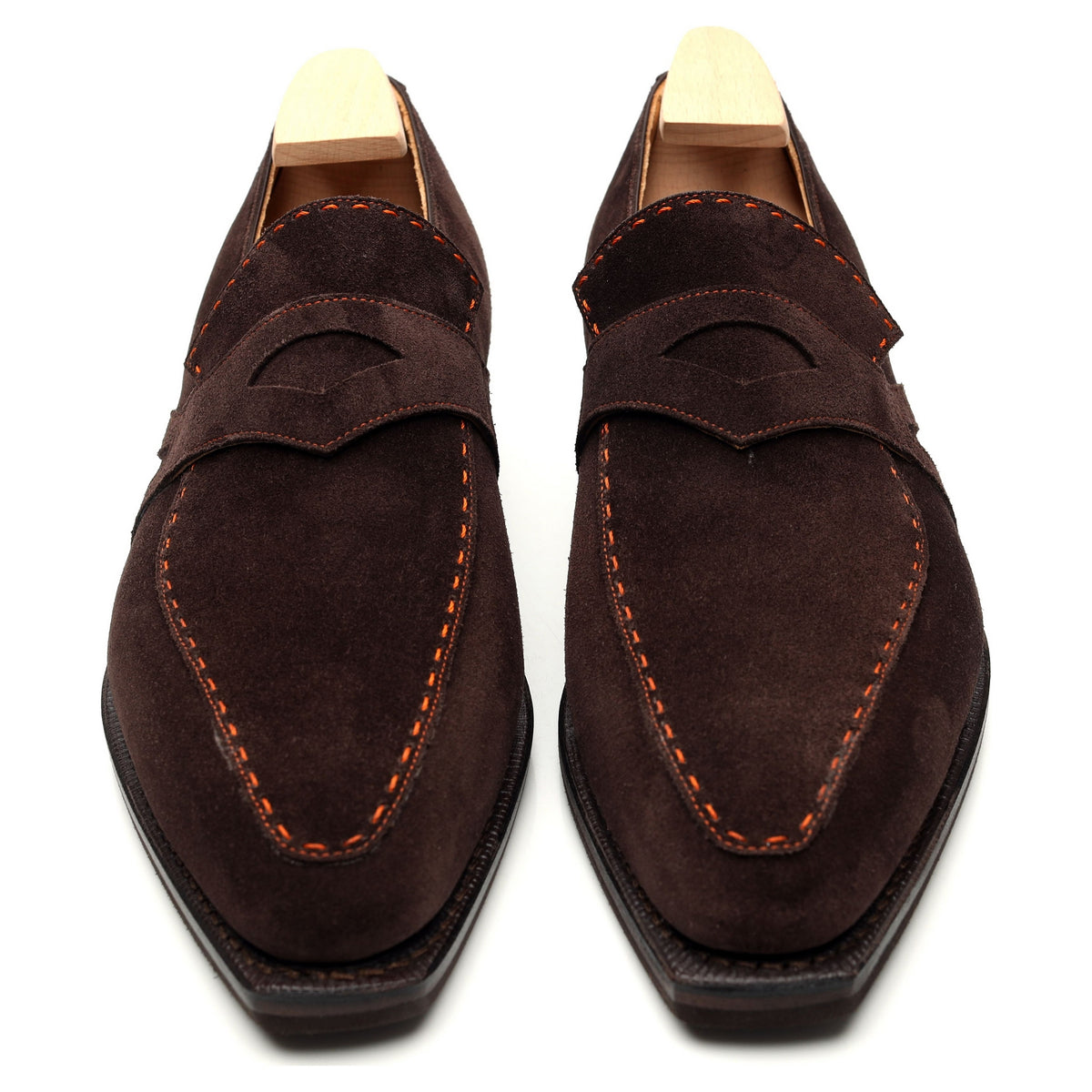 &#39;Rascaille&#39; Dark Brown Suede Loafers UK 7.5 E