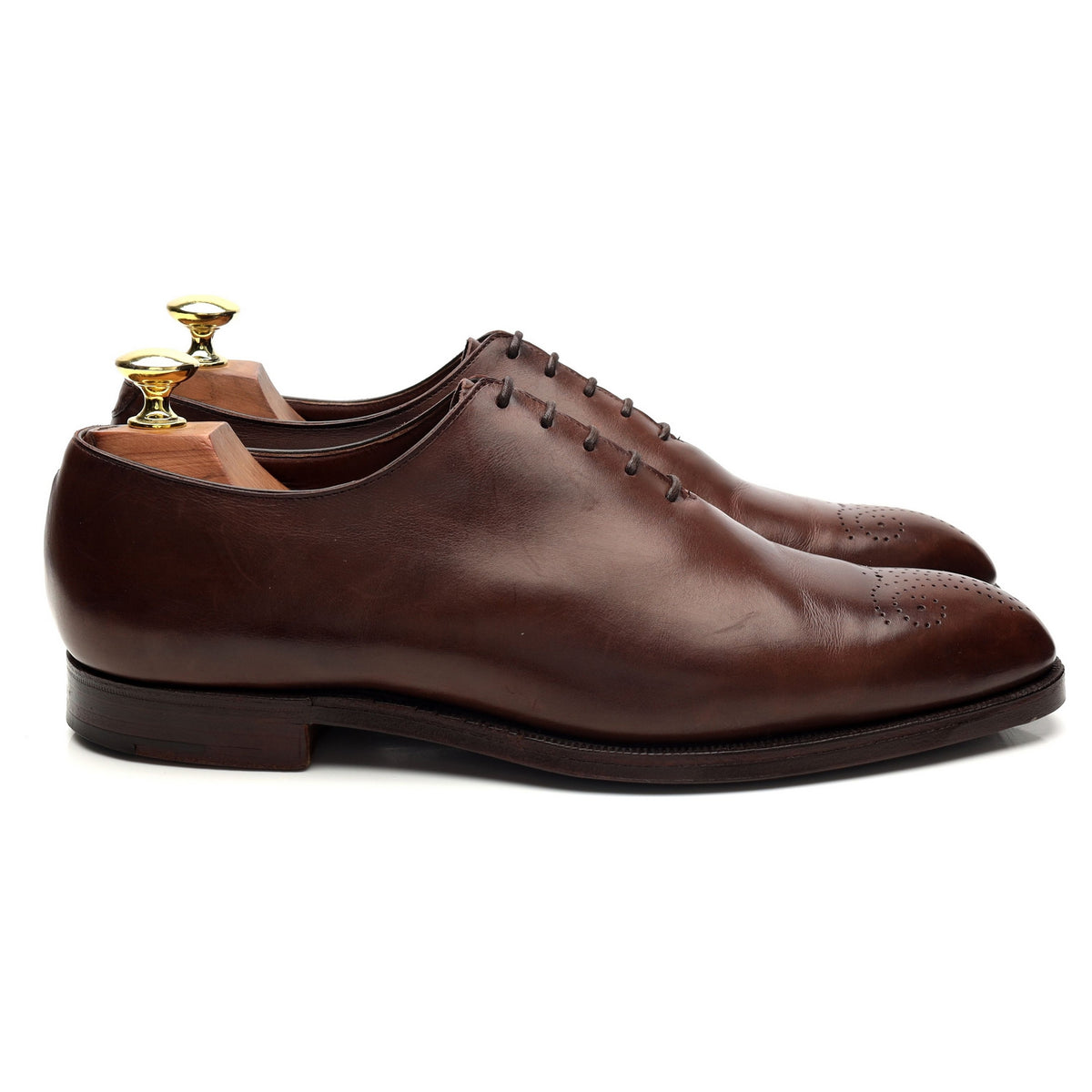 &#39;Weymouth&#39; Brown Leather Wholecut Oxford UK 7 E