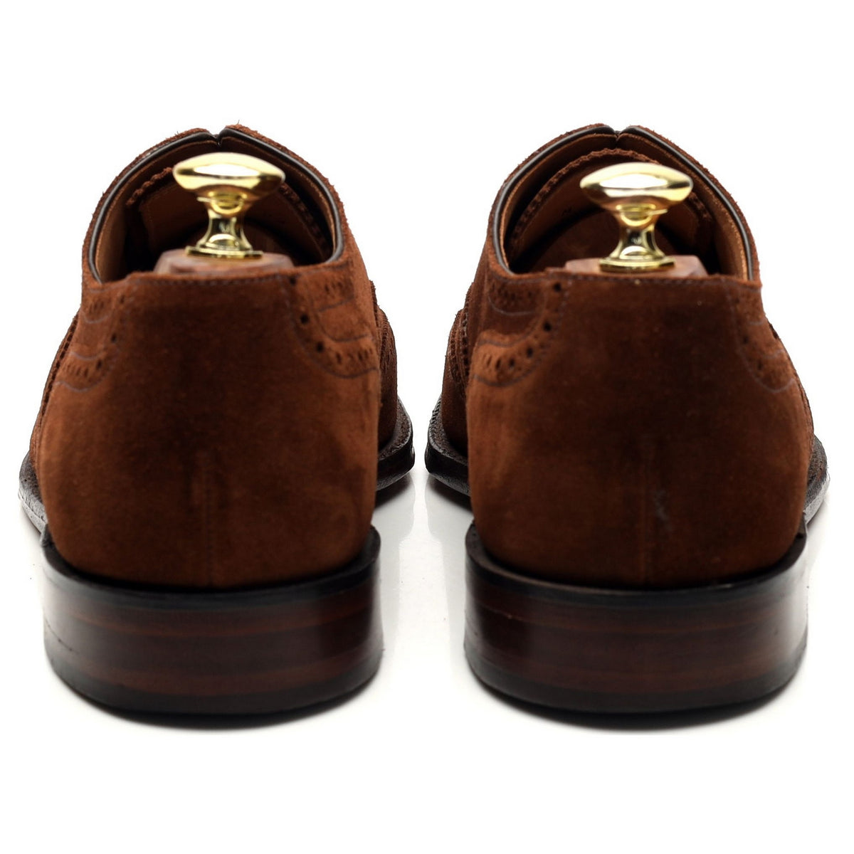 1880 &#39;Buckingham&#39; Brown Suede Oxford Brogues UK 7 F