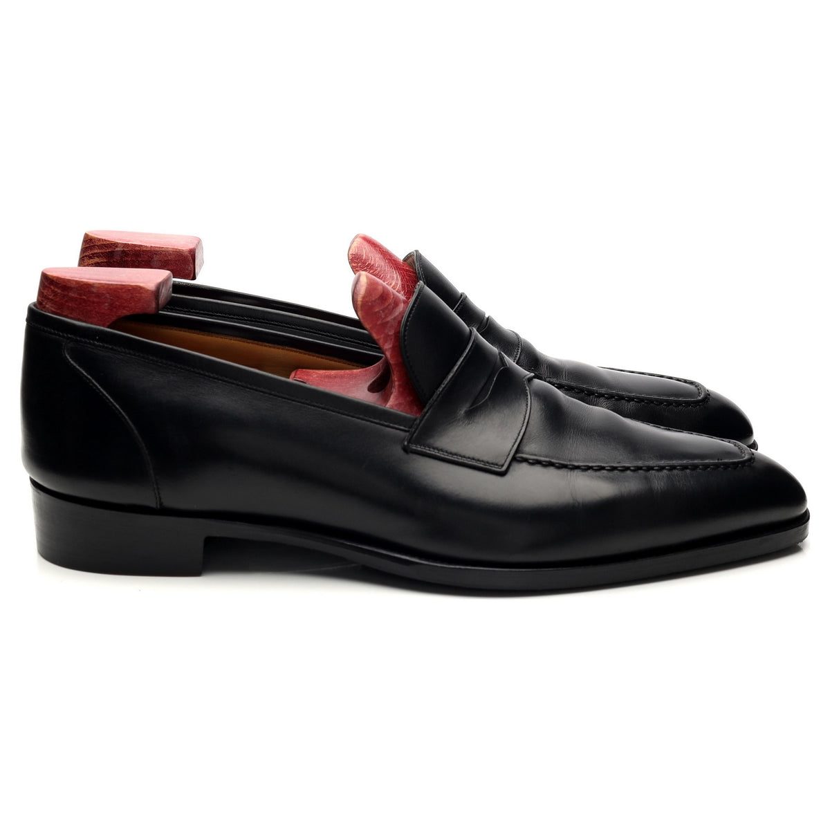 &#39;Monaco&#39; Black Leather Loafers UK 10 E