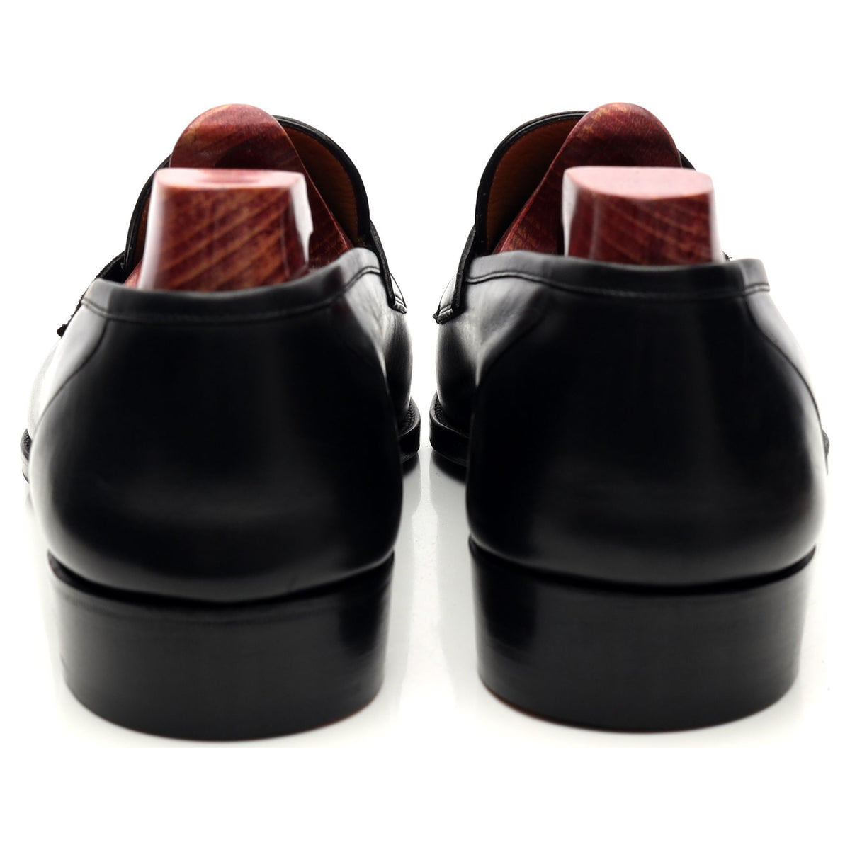 &#39;Monaco&#39; Black Leather Loafers UK 10 E