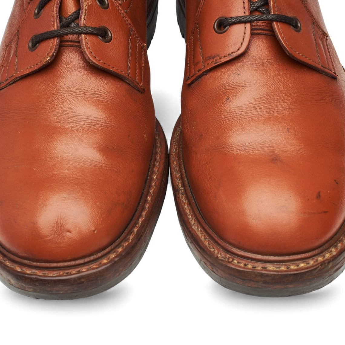 Tan Brown Leather Boots UK 10