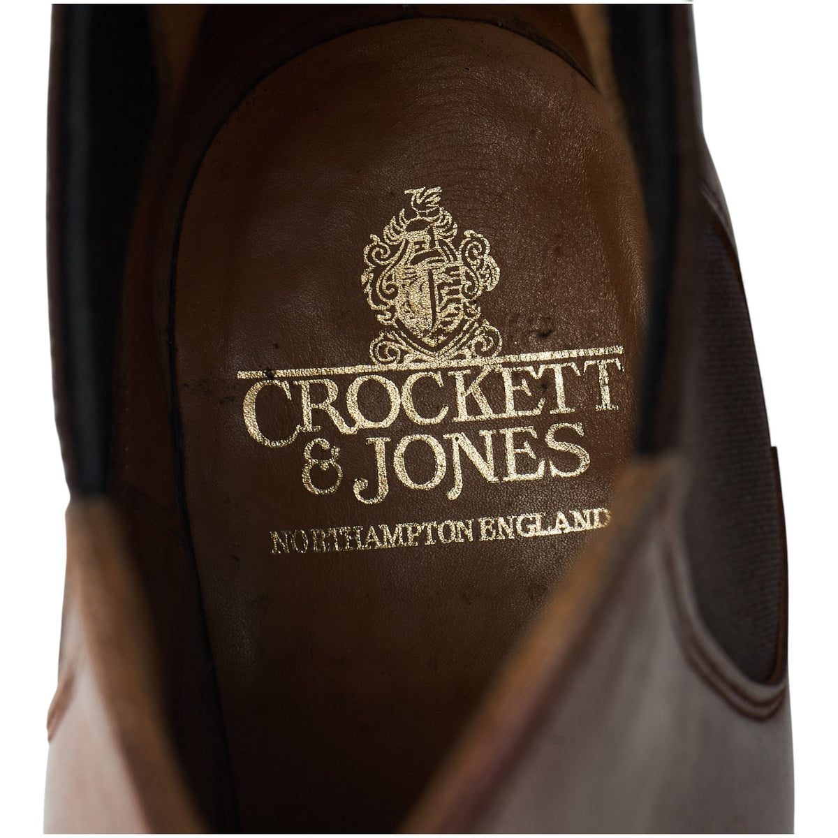 'Chelsea' Tan Brown Leather Chelsea Boots UK 6 E