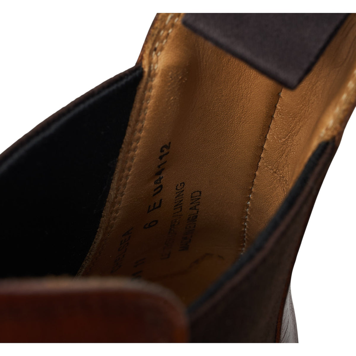 'Chelsea' Tan Brown Leather Chelsea Boots UK 6 E