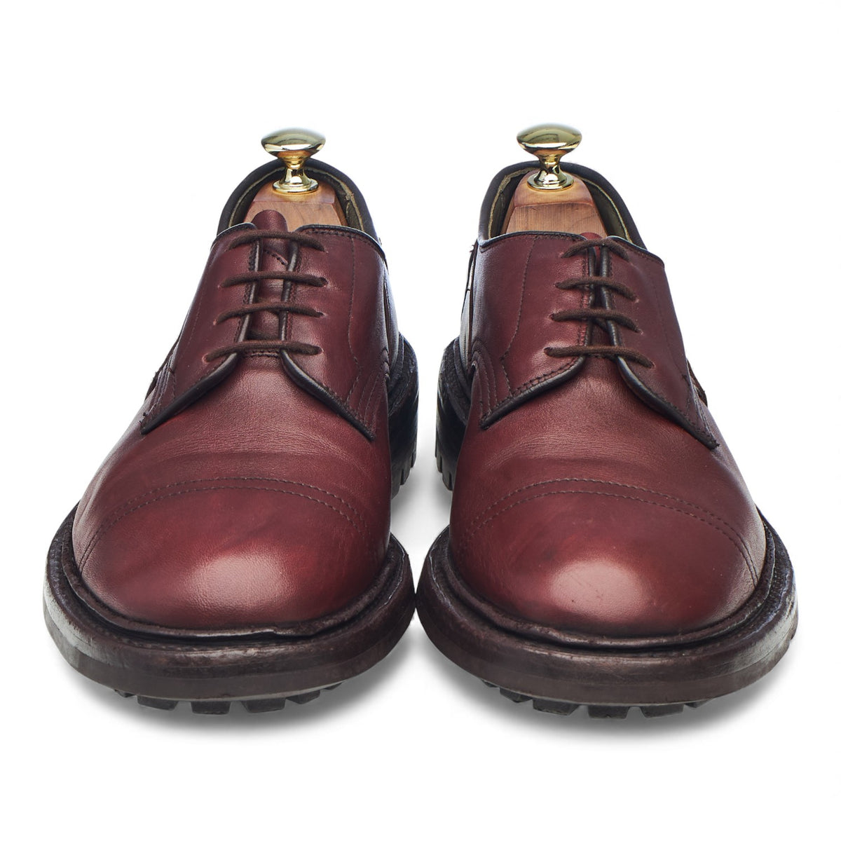 'Matlock' Burgundy Leather Derby UK 8