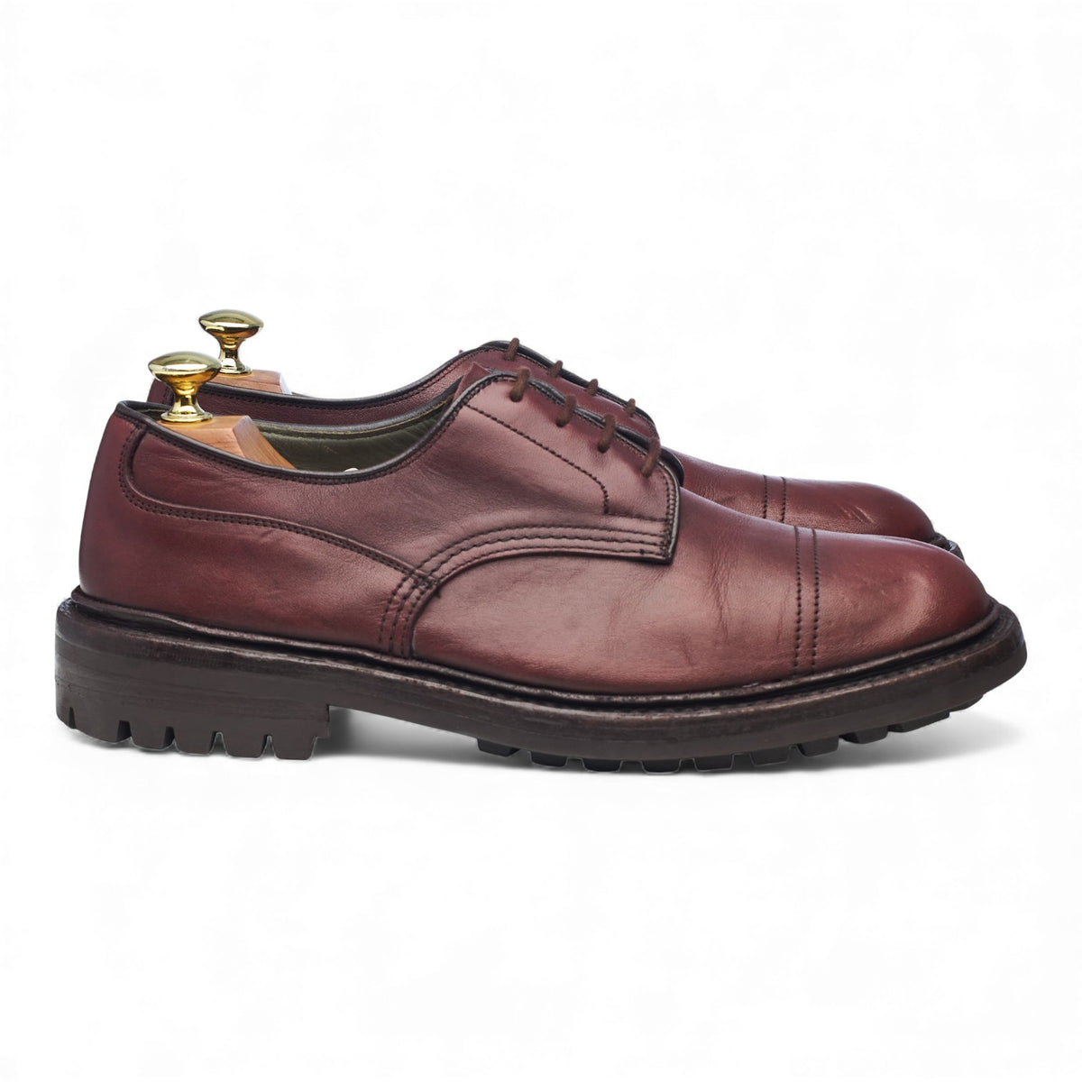 'Matlock' Burgundy Leather Derby UK 8