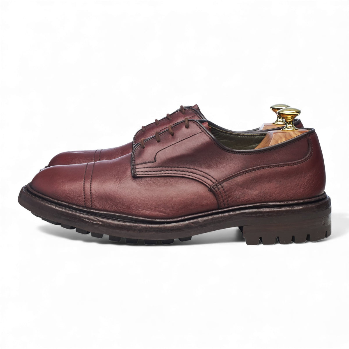 'Matlock' Burgundy Leather Derby UK 8