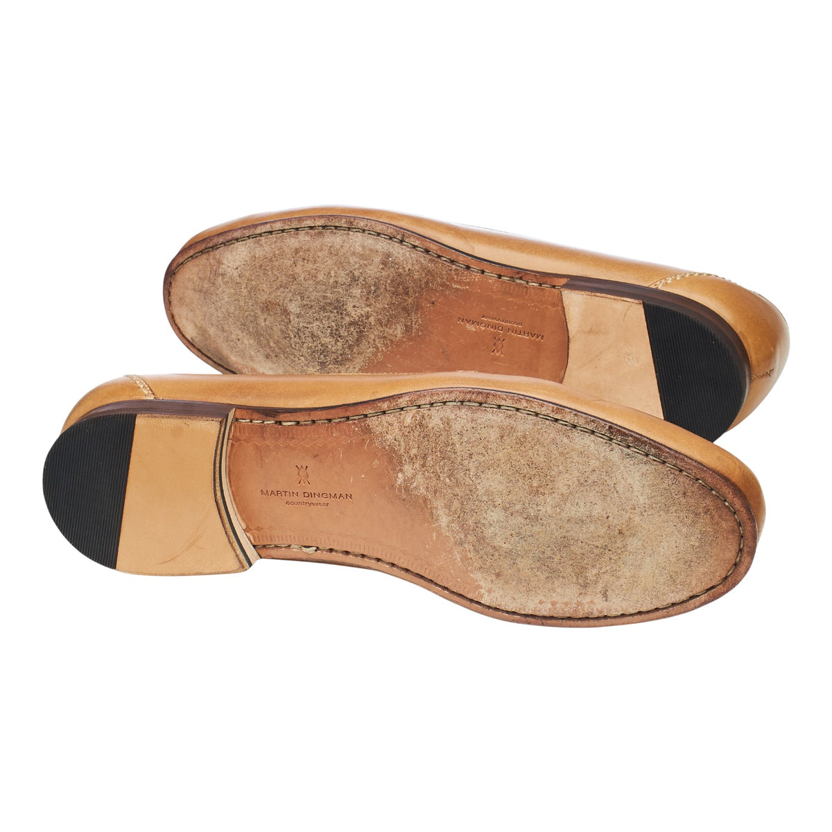 Tan Brown Leather Horsebit Loafers UK 9.5 US 10.5