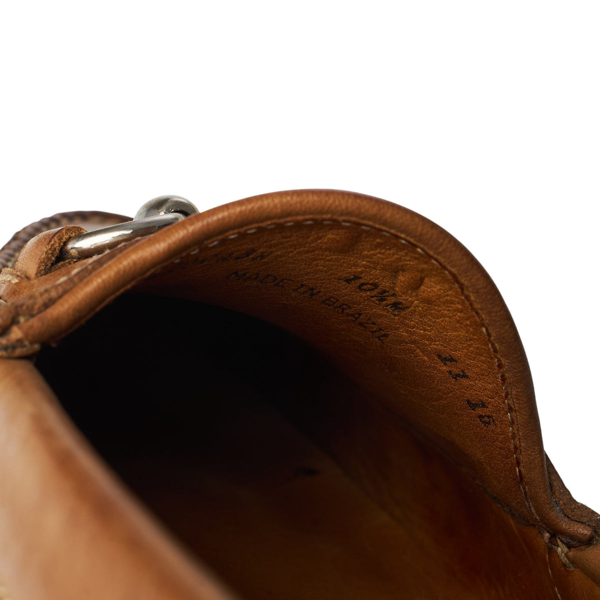 Tan Brown Leather Horsebit Loafers UK 9.5 US 10.5