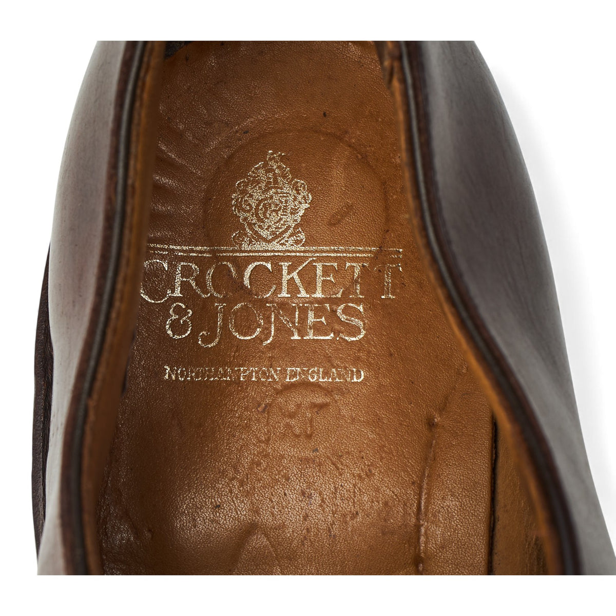 'Falmouth' Brown Leather Split Toe Derby UK 10 E