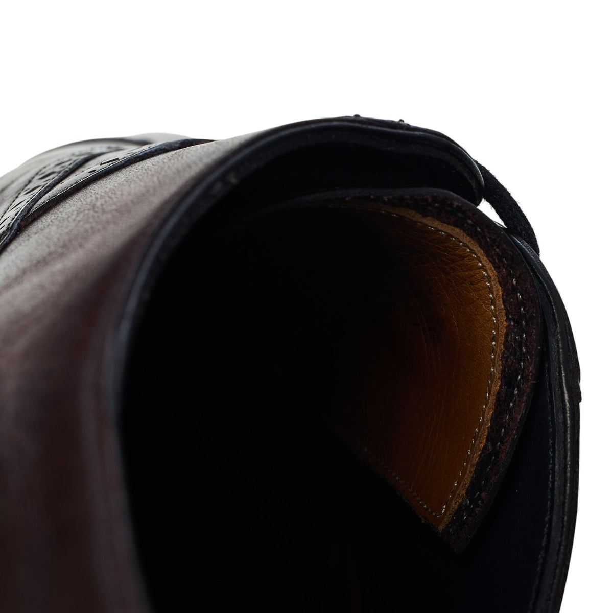 'St. Ives' Burgundy Patina Leather Oxford Brogues UK 8.5 E