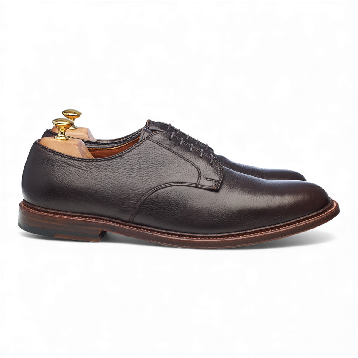 'D7405' Dark Brown Grain Leather Derby UK 11.5 US 12 D