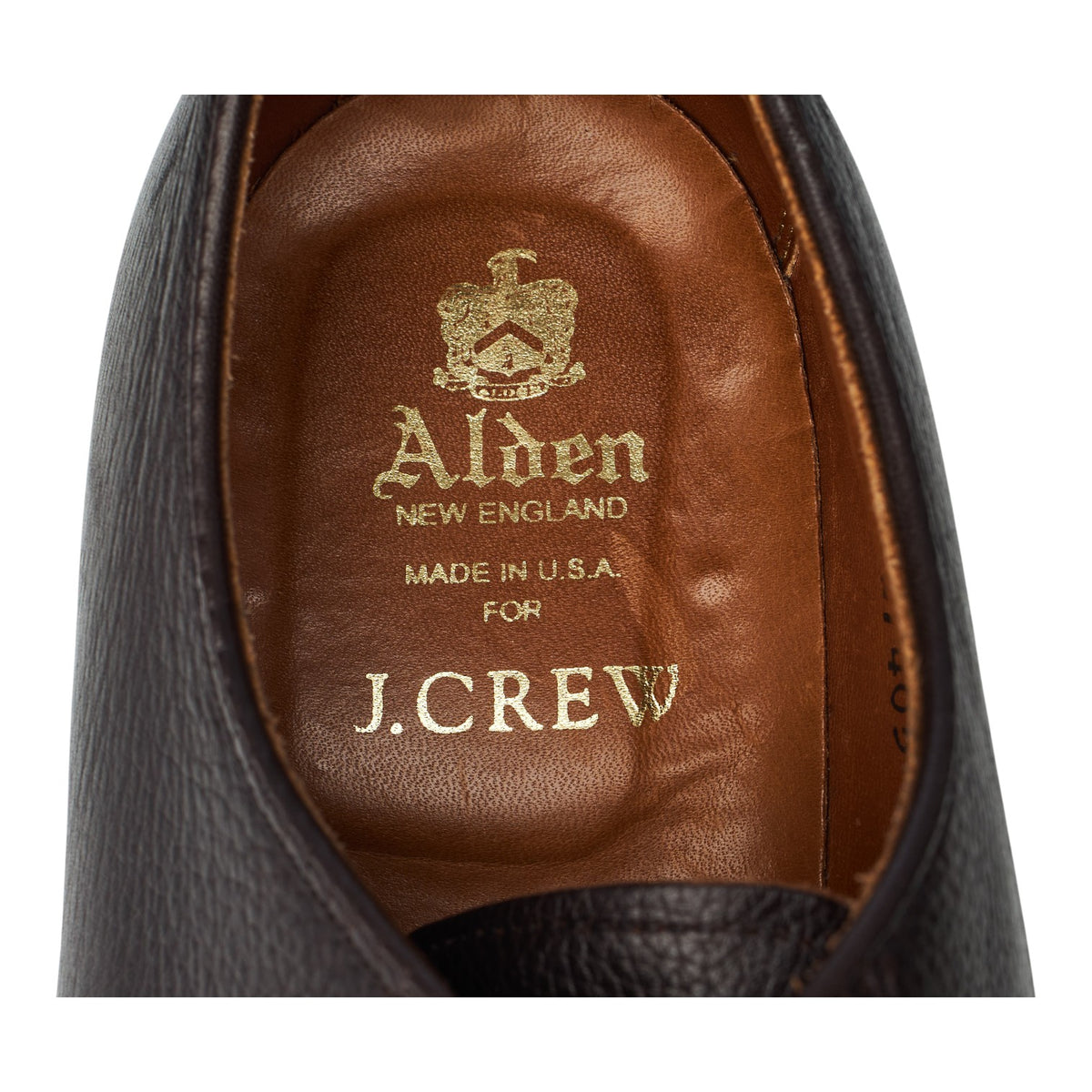 'D7405' Dark Brown Grain Leather Derby UK 11.5 US 12 D