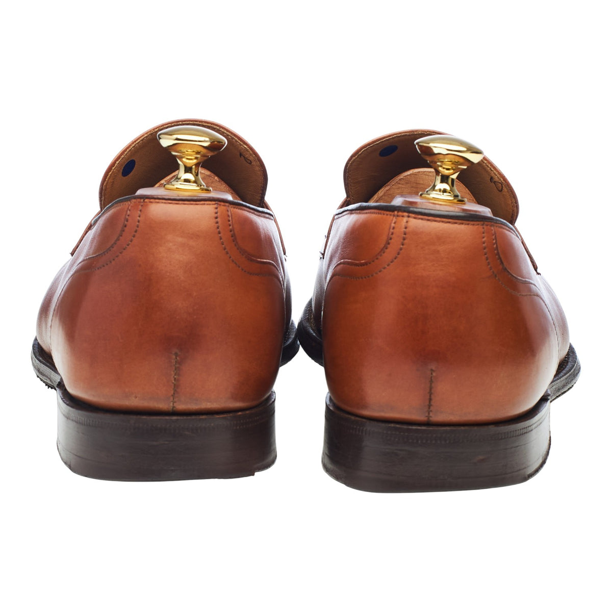 'Salisbury' Tan Brown Leather Loafers UK 10 G