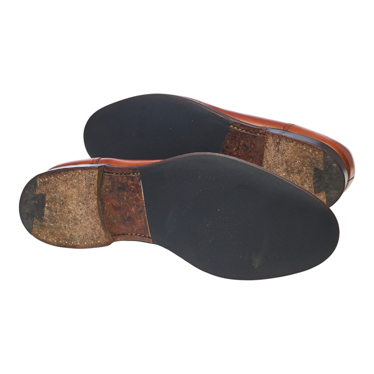 'Salisbury' Tan Brown Leather Loafers UK 10 G