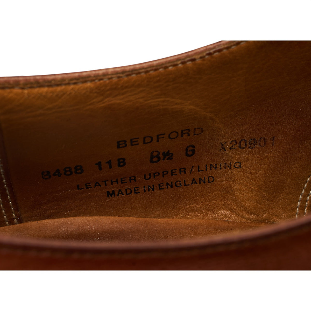 'Bedford' Brown Leather Oxford UK 8.5 G