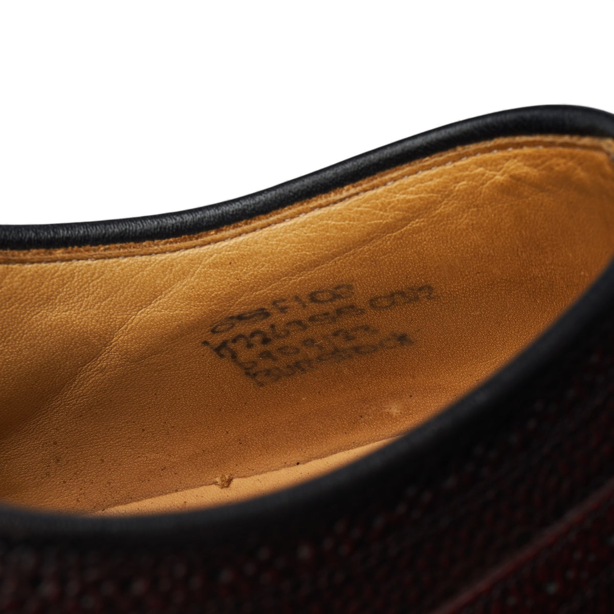 'Burstock' Burgundy Grain Leather Oxford Brogues UK 8.5 F