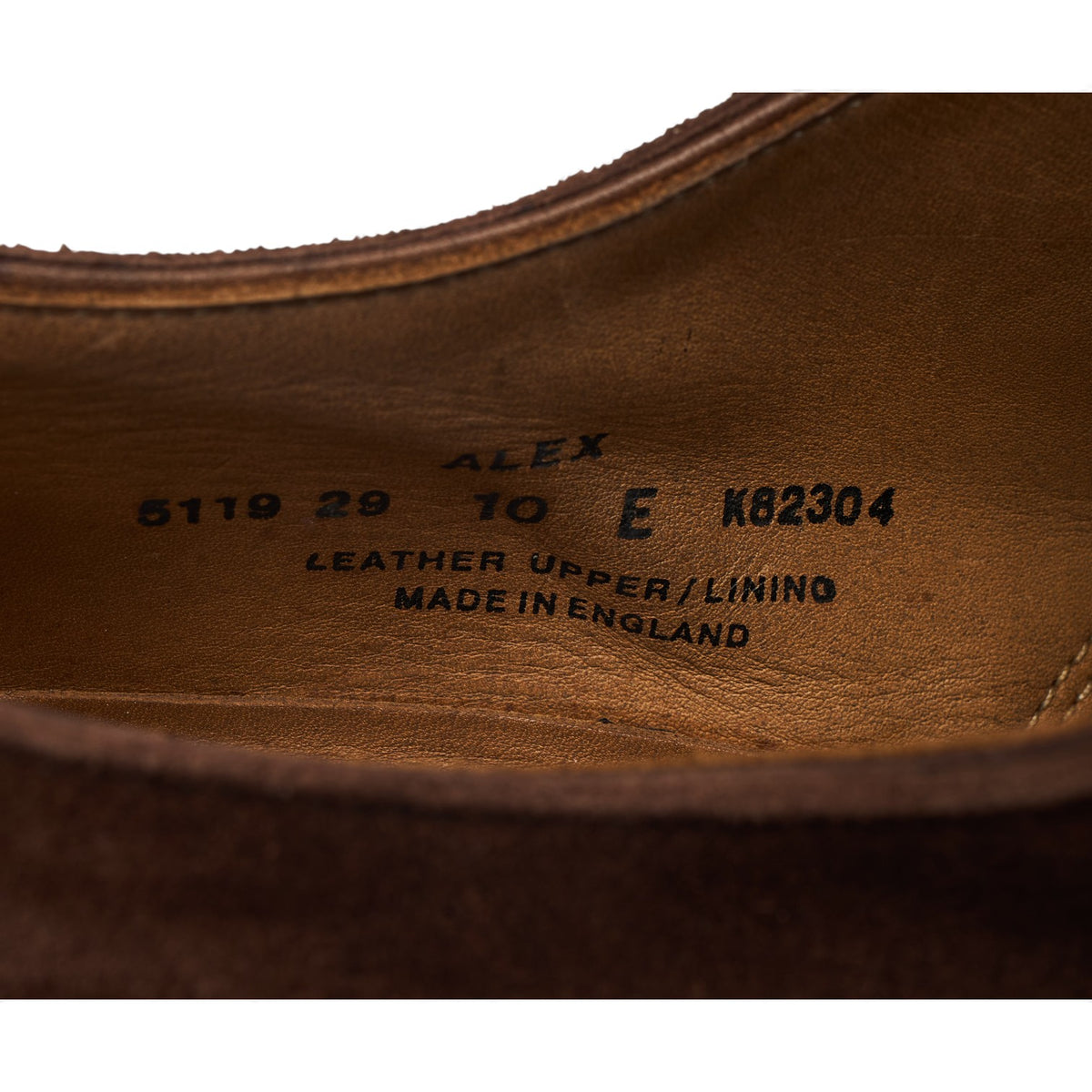'Alex' Brown Suede Wholecut Oxford UK 10 E