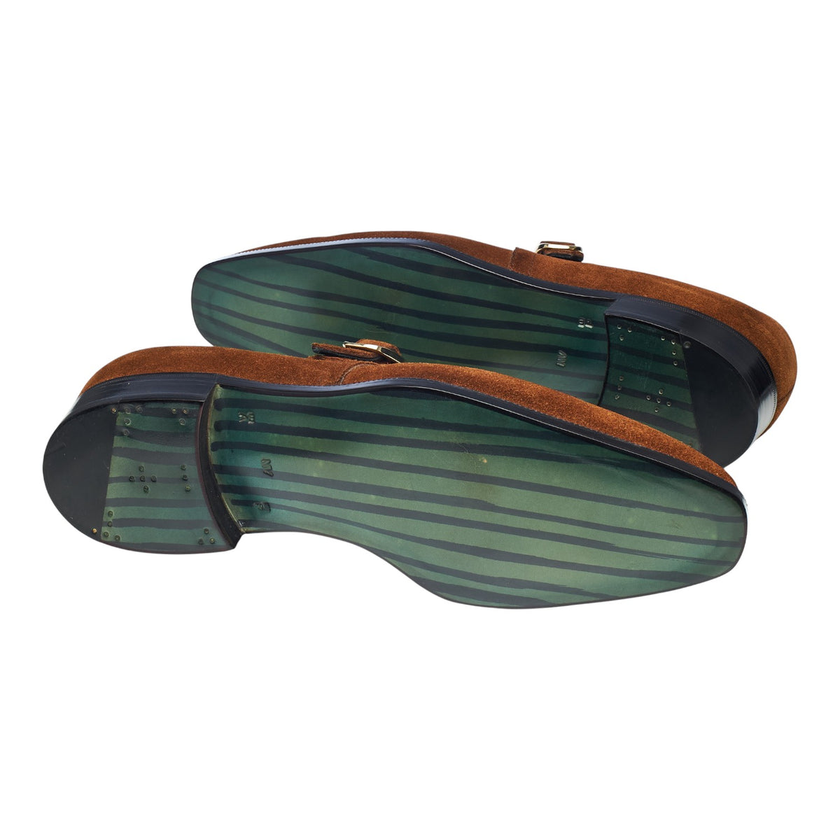 Snuff Brown Suede Monk Strap UK 9 E