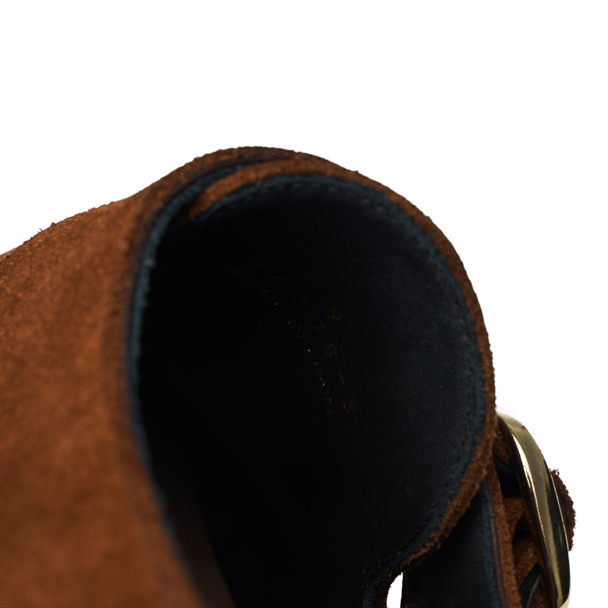 Snuff Brown Suede Monk Strap UK 9 E