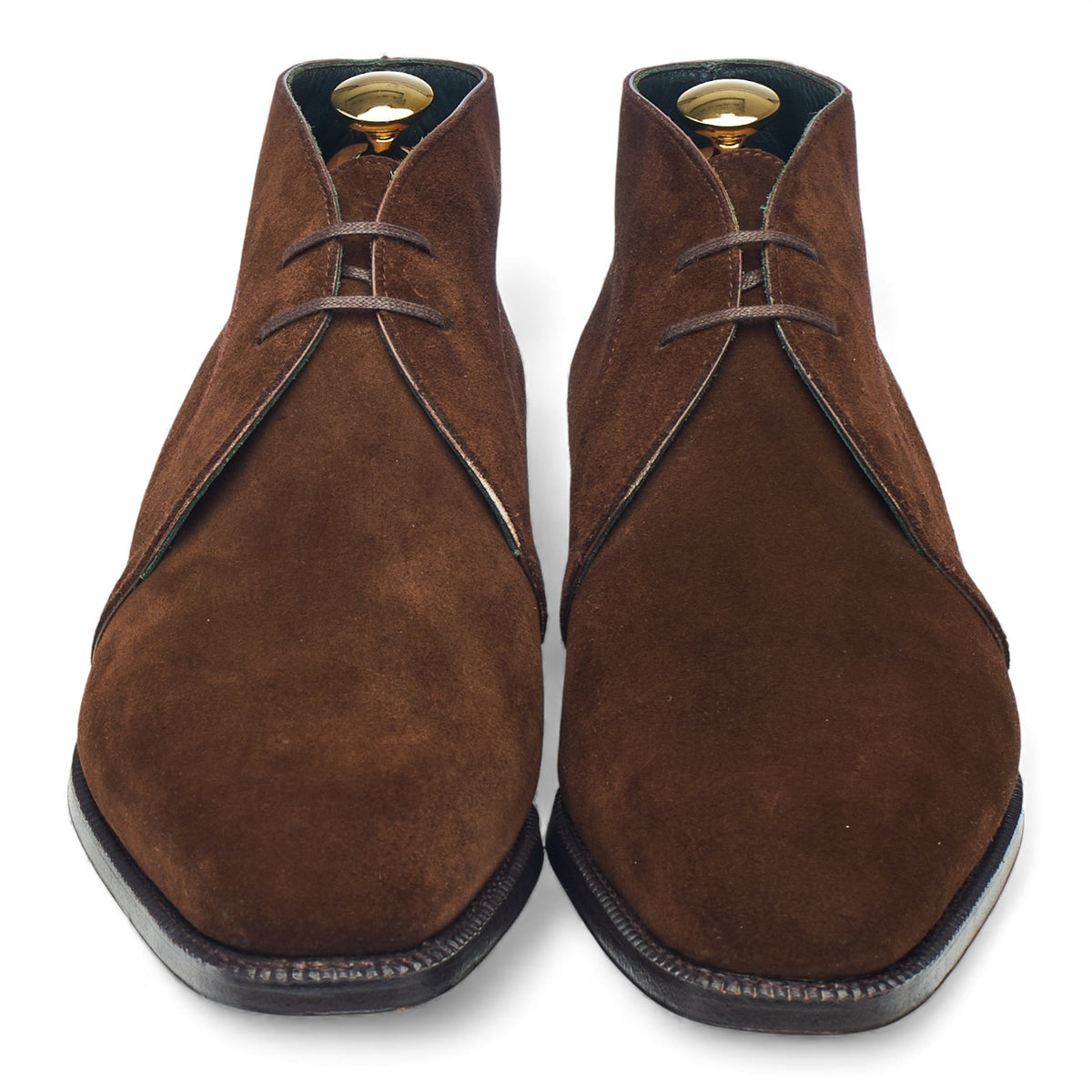'Robert' Brown Suede Chukka Boots UK 6.5