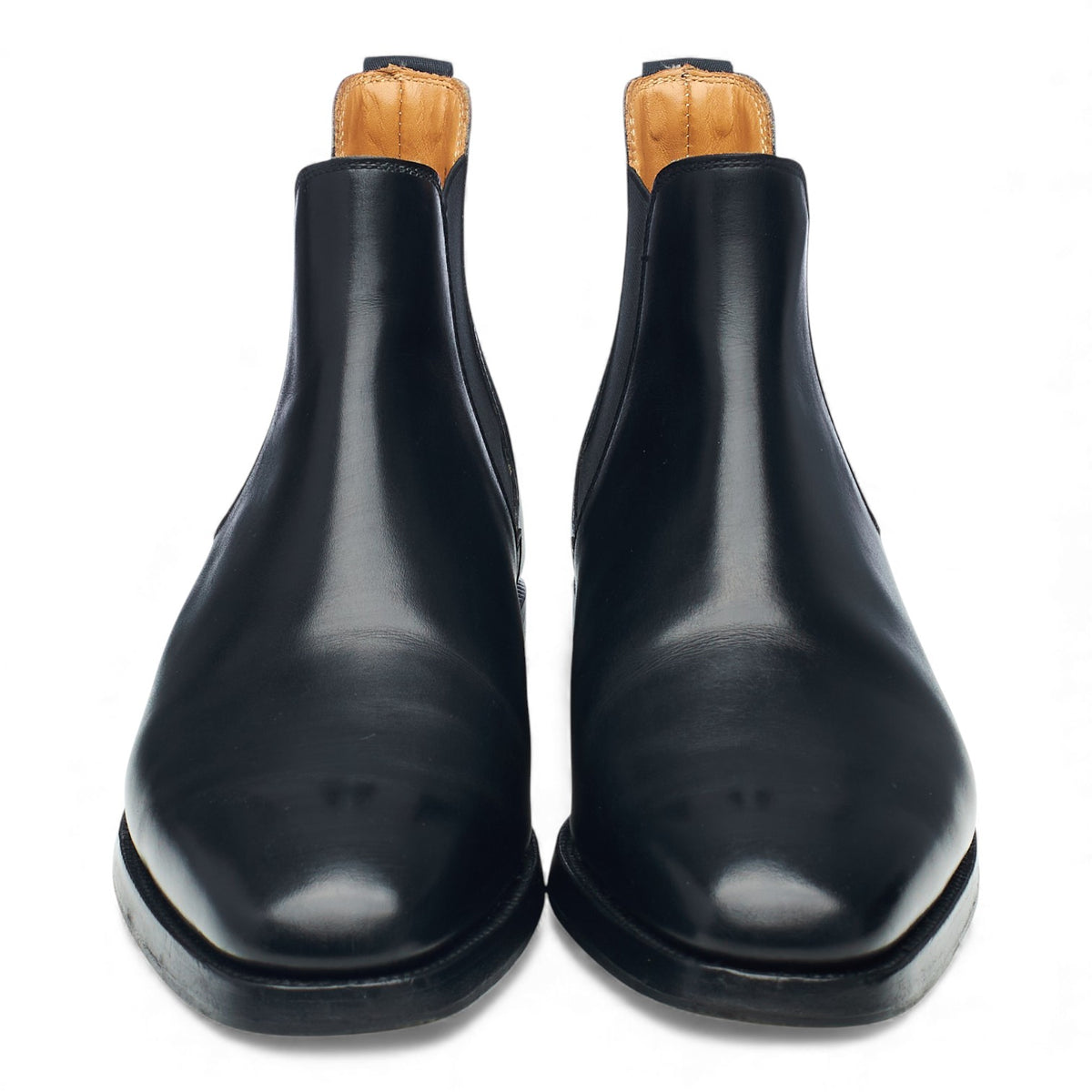 'Chelsea 3' Black Leather Chelsea Boots UK 6 E