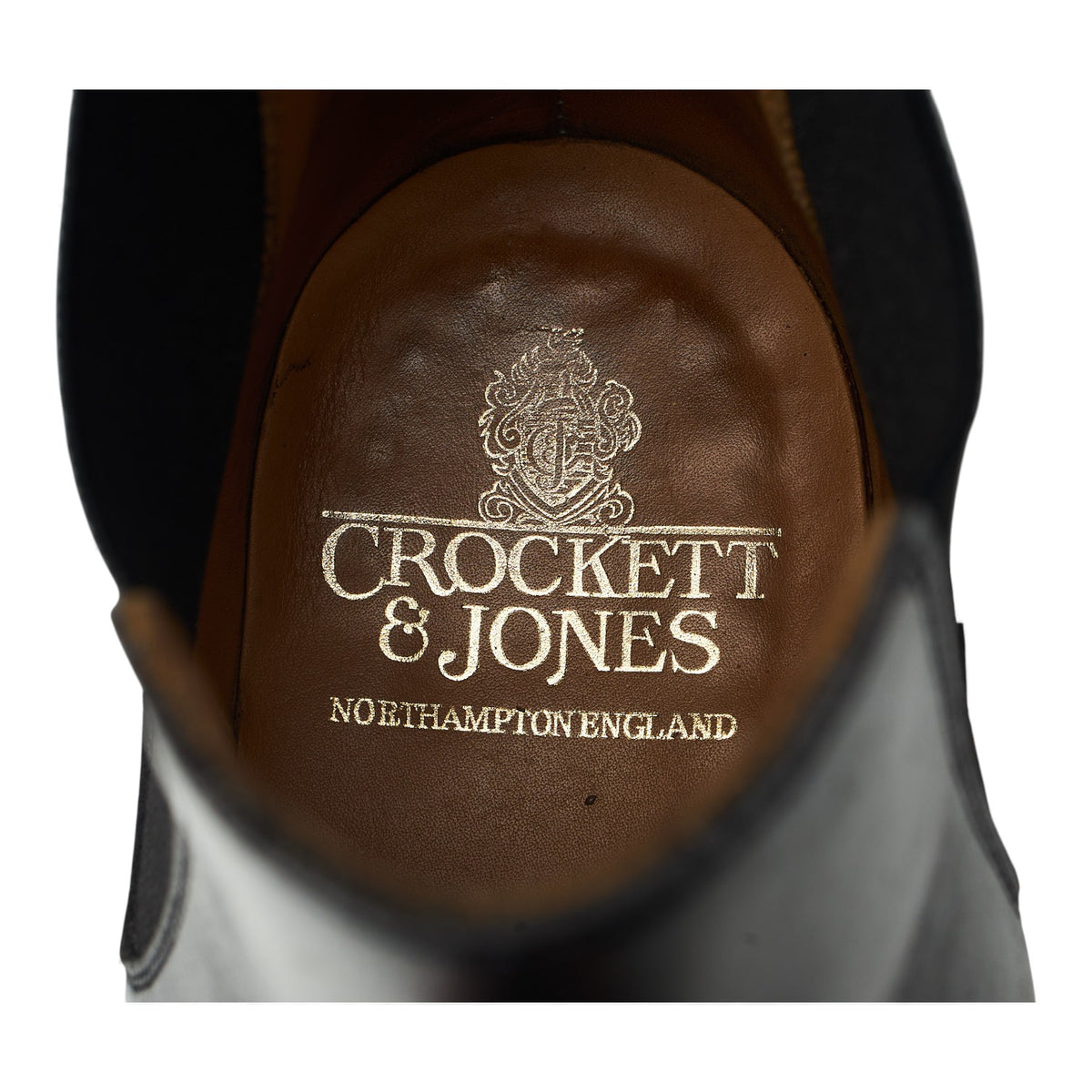 'Chelsea 3' Black Leather Chelsea Boots UK 6 E