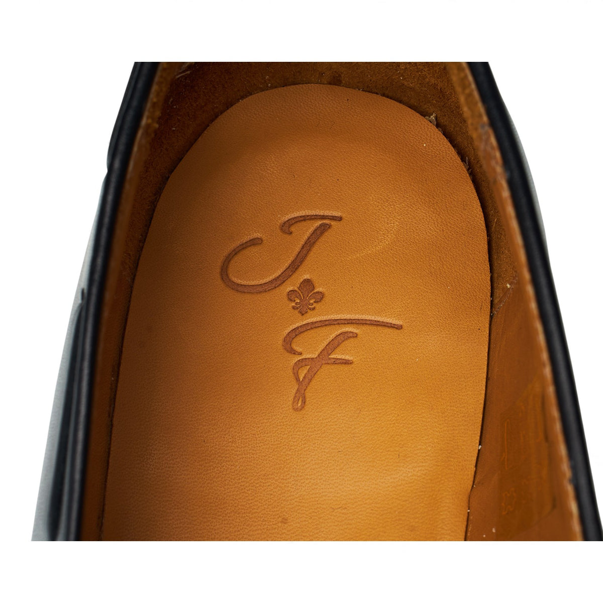 'Haller' Black Leather Tassel Loafers UK 8 E