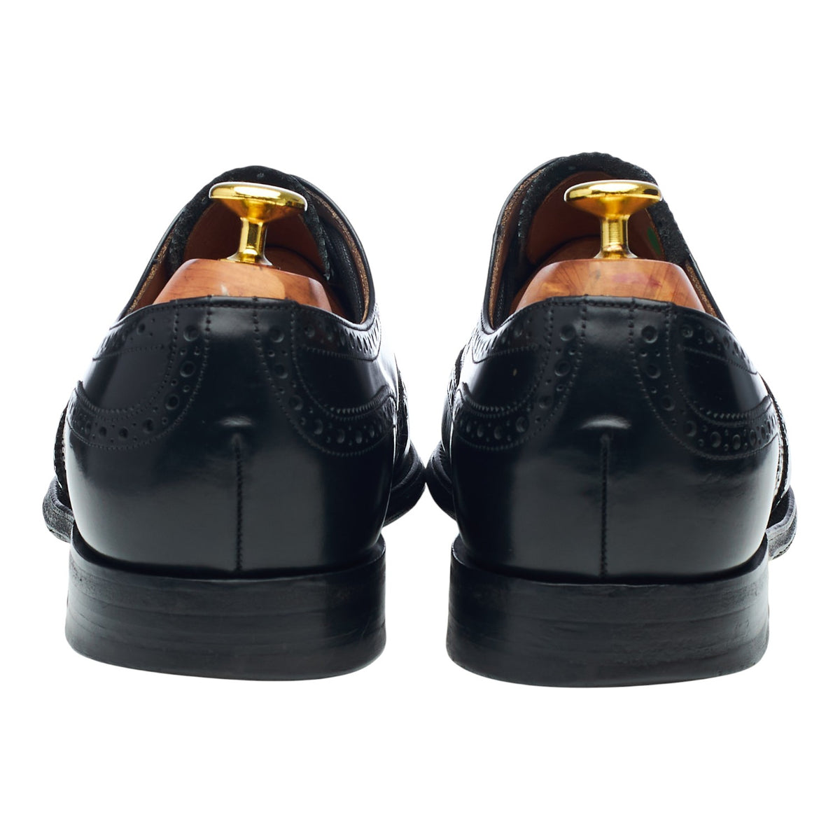 Black Leather Oxford Brogues UK 8.5 G