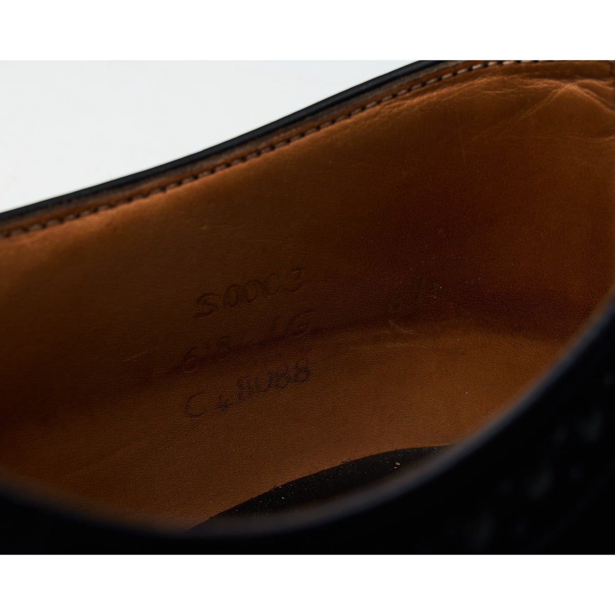 Black Leather Oxford Brogues UK 8.5 G