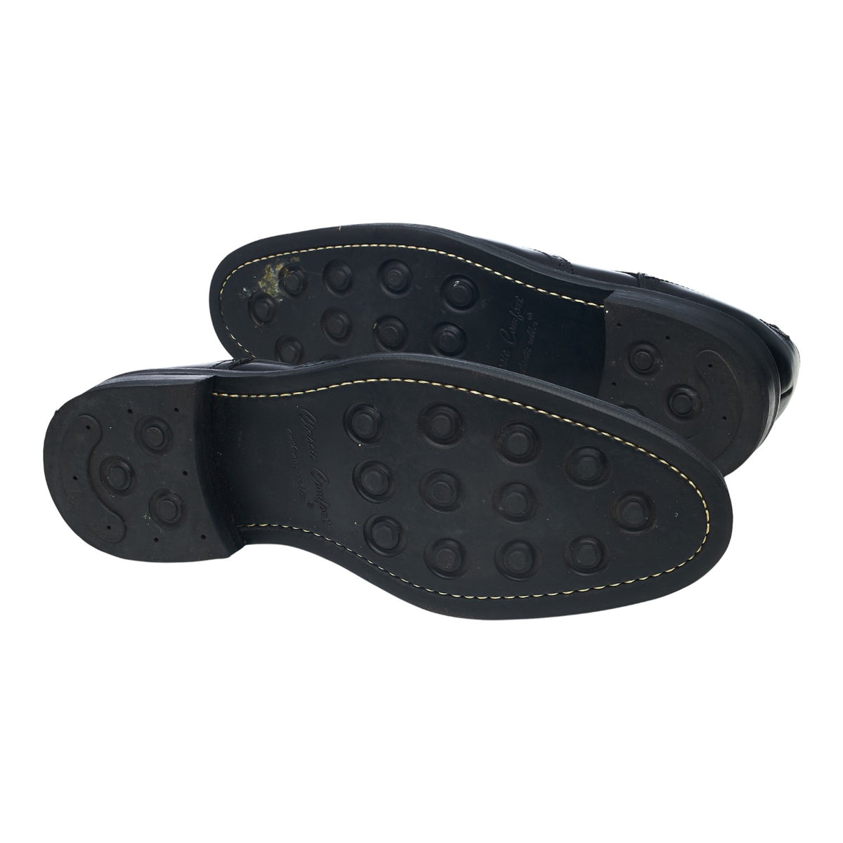 Black Leather Derby Brogues UK 7 F