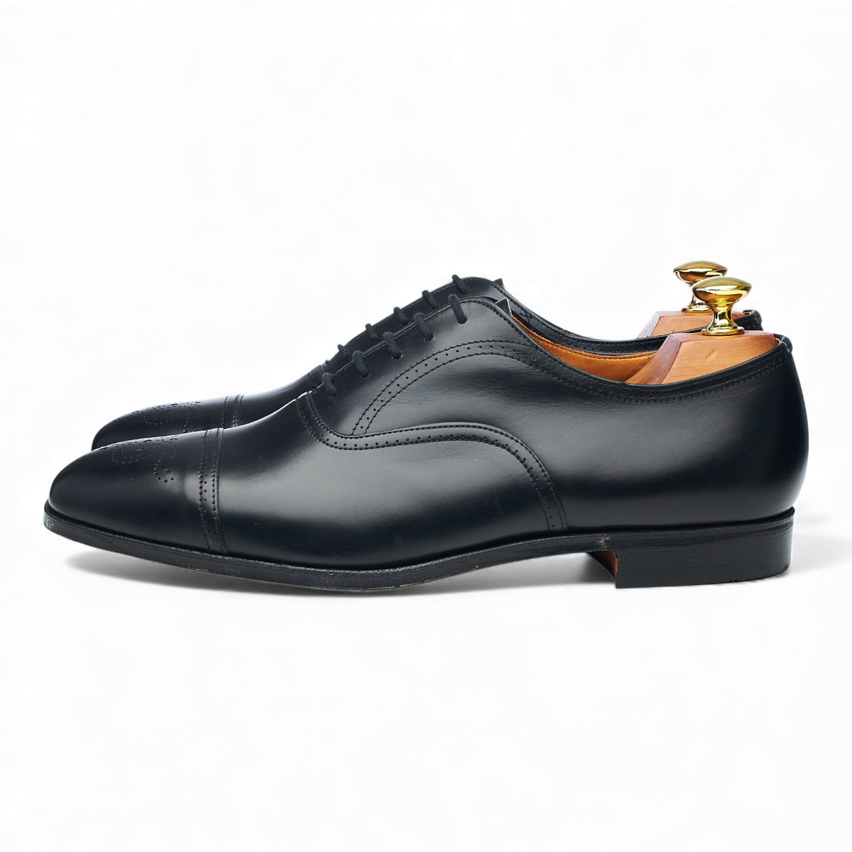 'Gerona' Black Leather Oxford Brogues UK 8.5 F