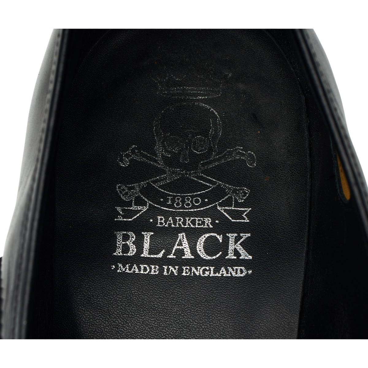 Black Leather Slip On Loafers UK 9 US 10