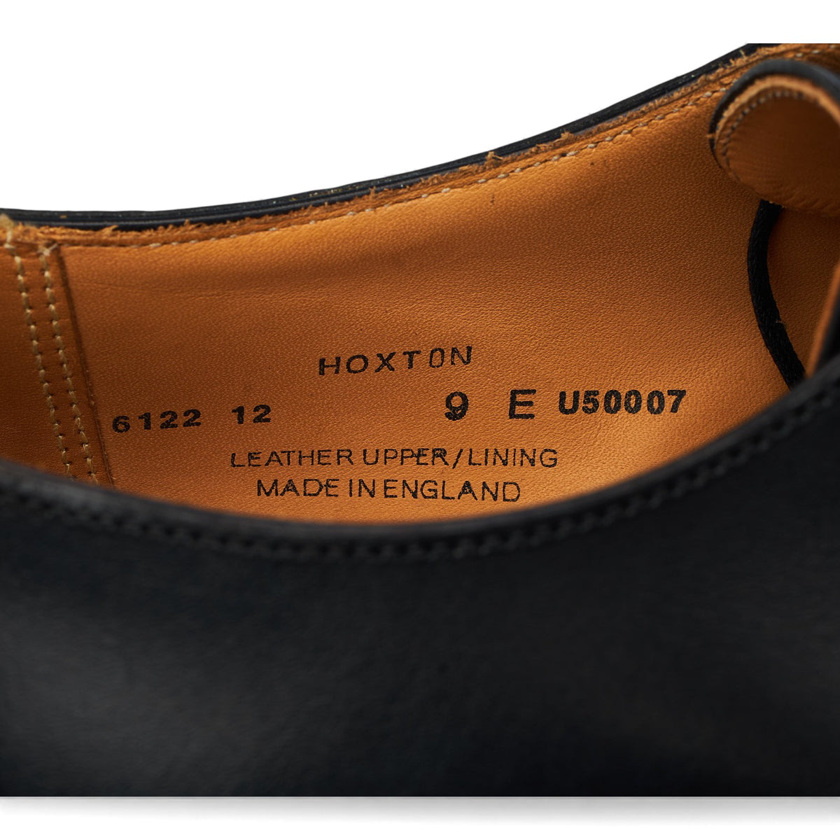 'Hoxton' Black Leather Derby UK 9 E