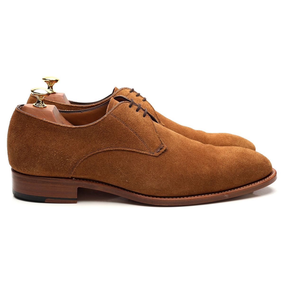 &#39;8999&#39; Tan Brown Suede Derby UK 9 F