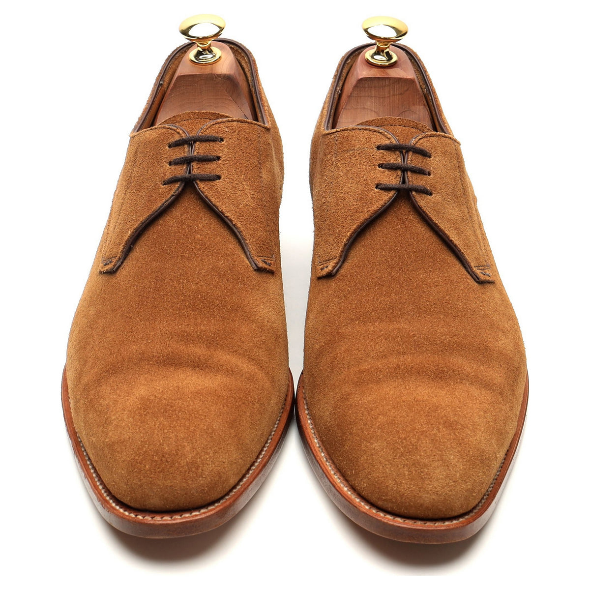 &#39;8999&#39; Tan Brown Suede Derby UK 9 F