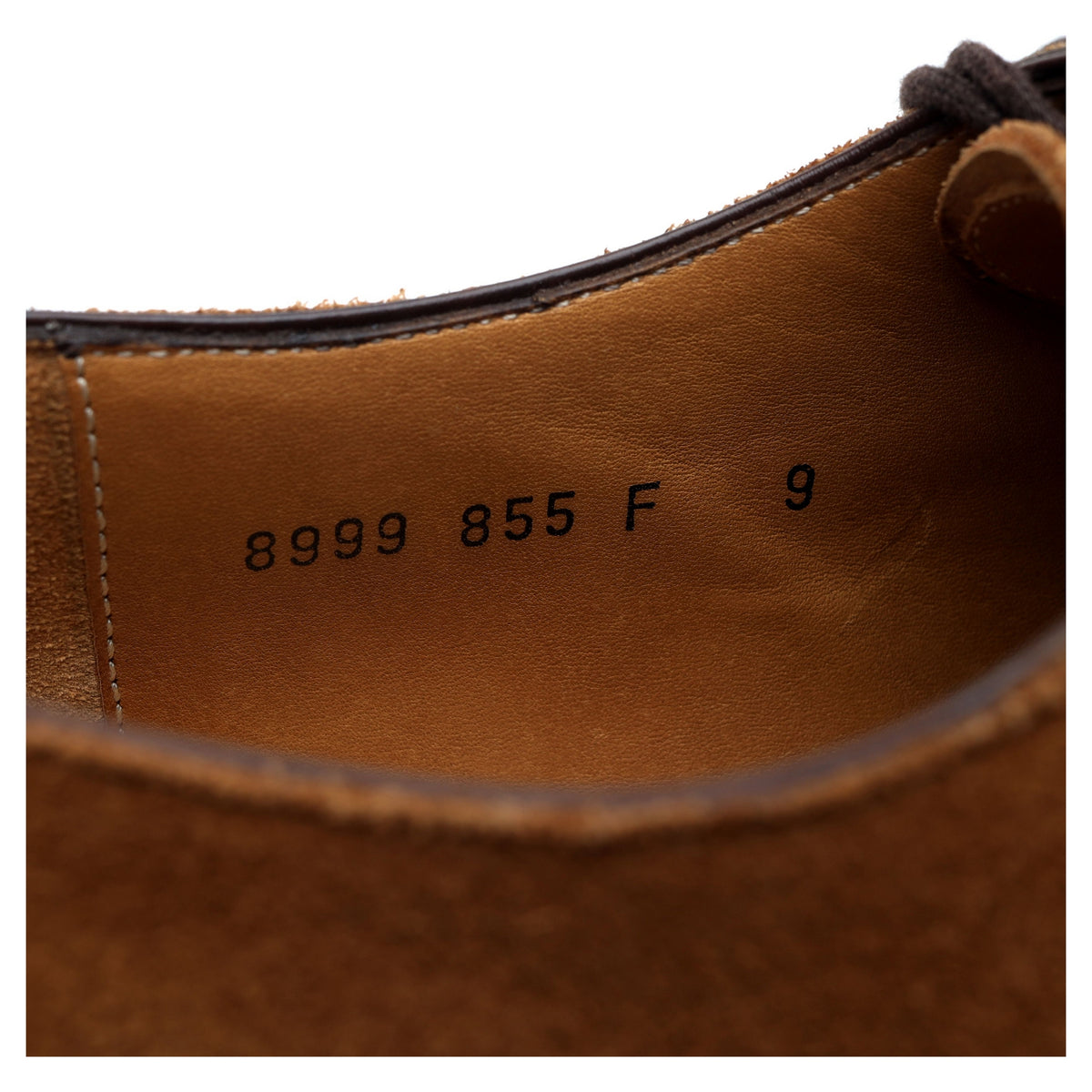 &#39;8999&#39; Tan Brown Suede Derby UK 9 F