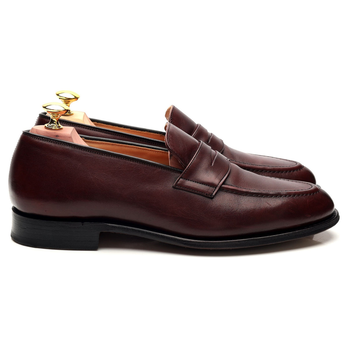 &#39;Netton&#39; Burgundy Leather Loafer UK 7 F