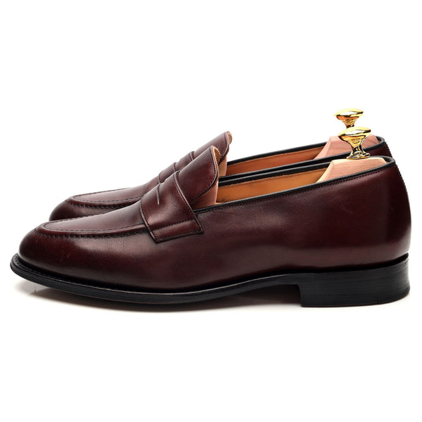 'Netton' Burgundy Leather Loafer UK 7 F - Abbot's Shoes