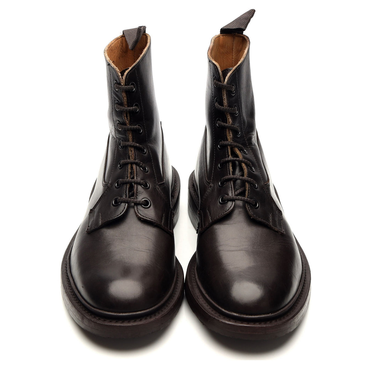 &#39;Burford&#39; Dark Brown Leather Boots UK 7