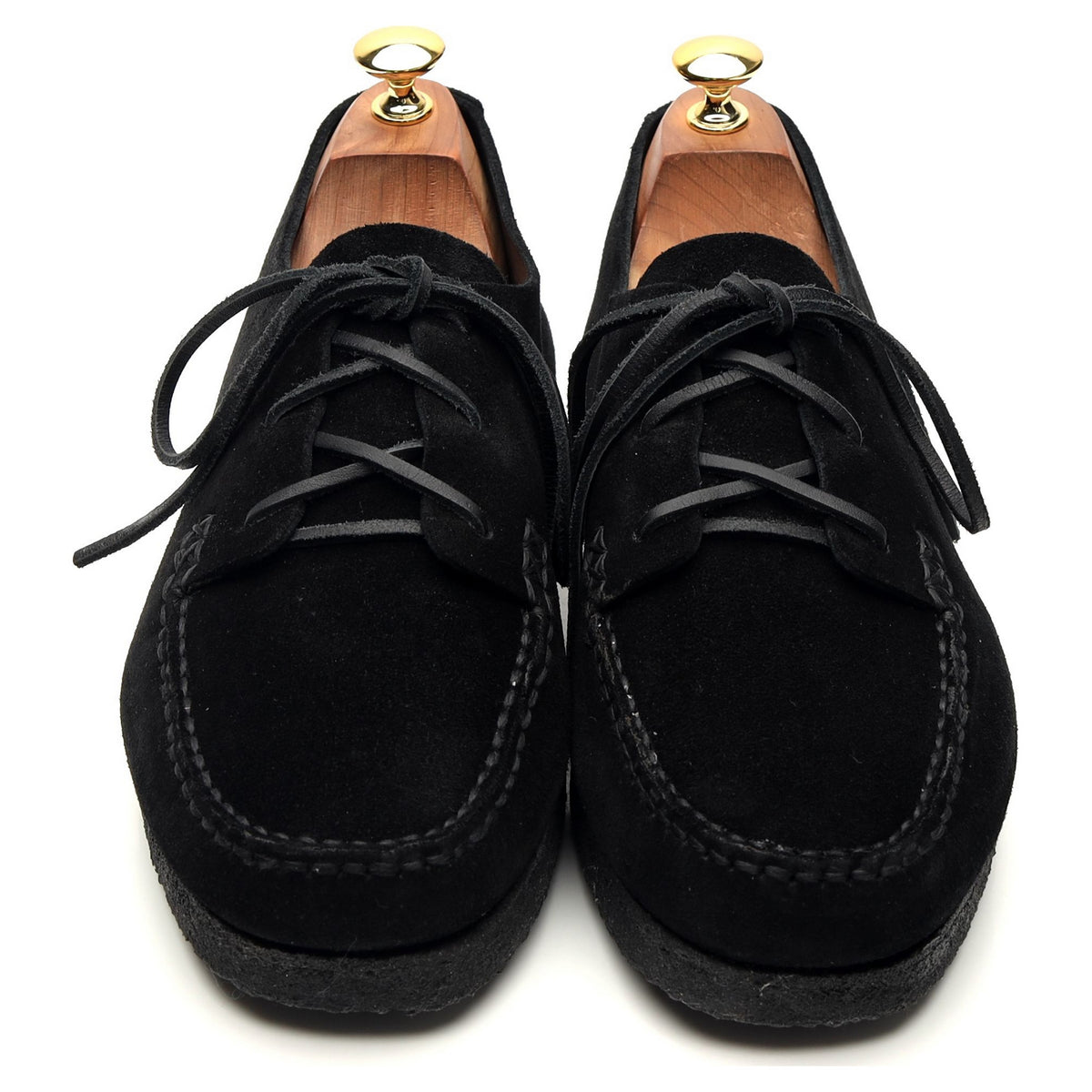 &#39;Sports 2 Pcs Moc&#39; Black Suede Moccasins UK 10 EU 44