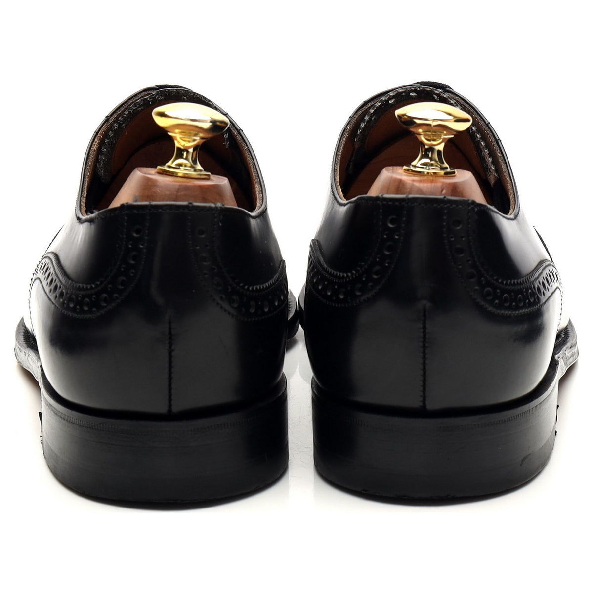 Black Leather Oxford Brogue UK 8.5 G